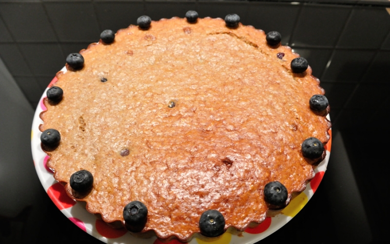 Recipe: Guilt free, easy and delicious blueberry protein cake