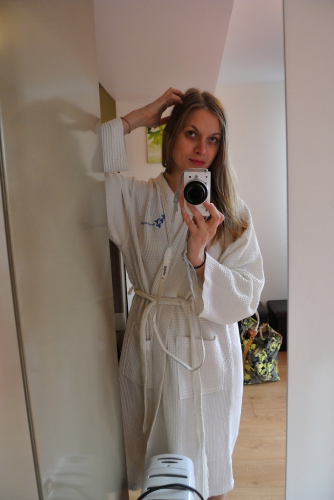 My gloving selfy in Jurmala Spa bathrobe