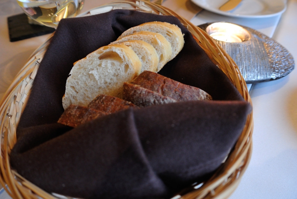 Homemade black and white wholegrain bread