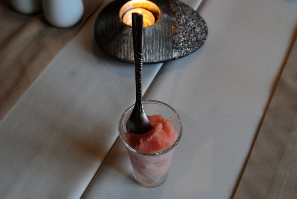 Strawberry sorbet