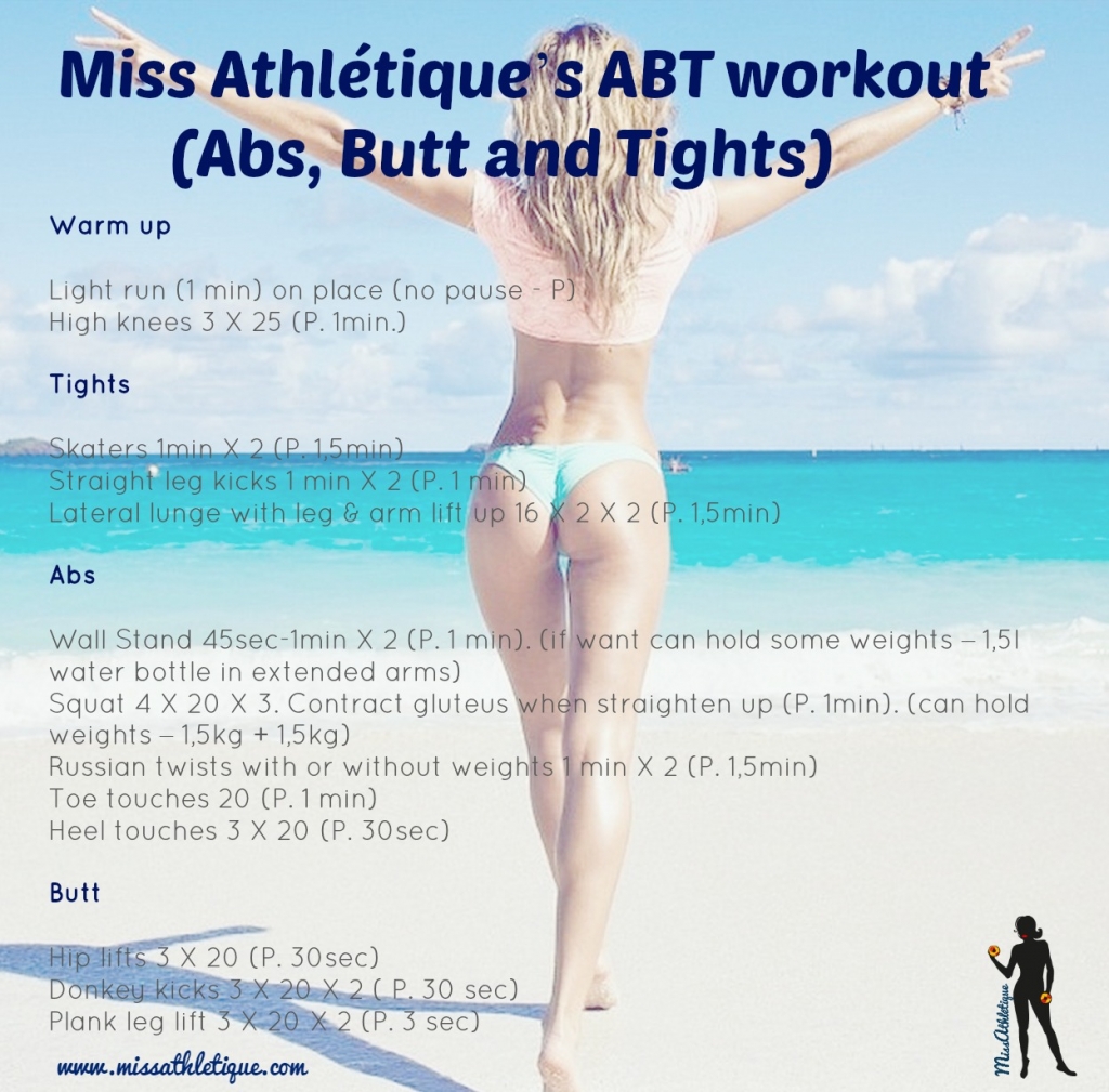 ABT workout you can do everywhere to tone your abs, butt and tights