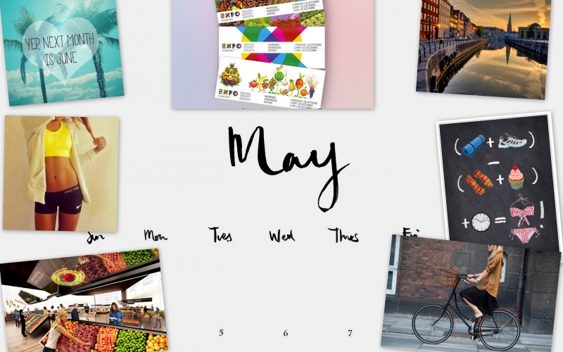 Visual board: Welcome May! Challenge accepted!