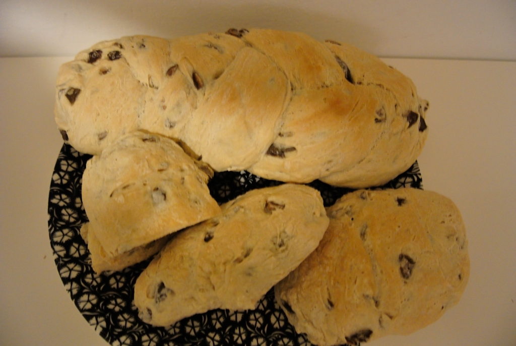 My homemade olive bread