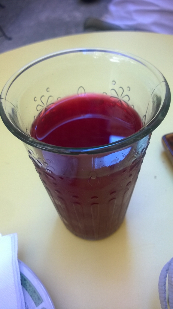 Black cherry cold tea