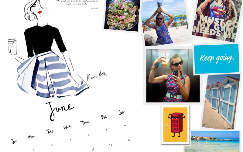 June visual board – all about that progress