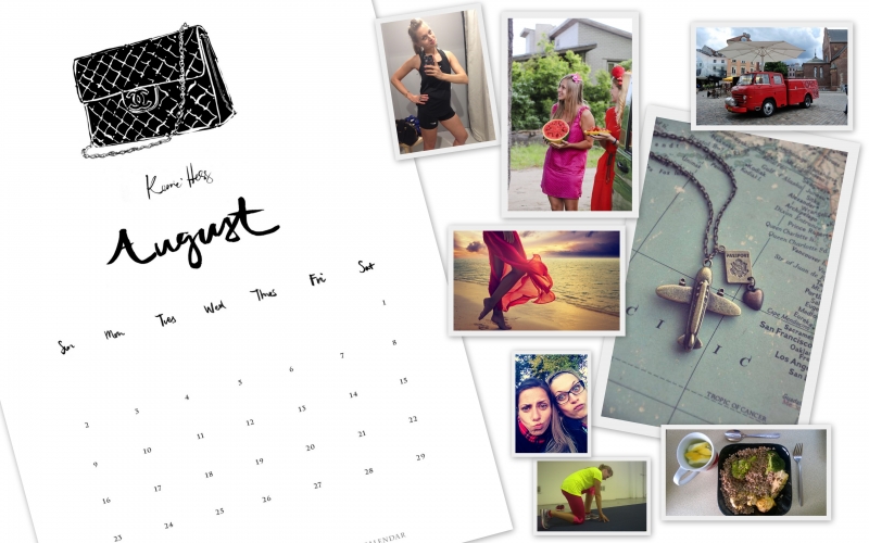 Busy as a bee August visual board