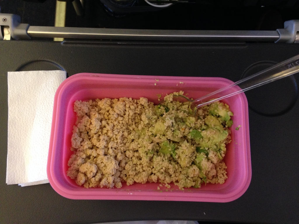 Travel lunch box - avocado and turkey