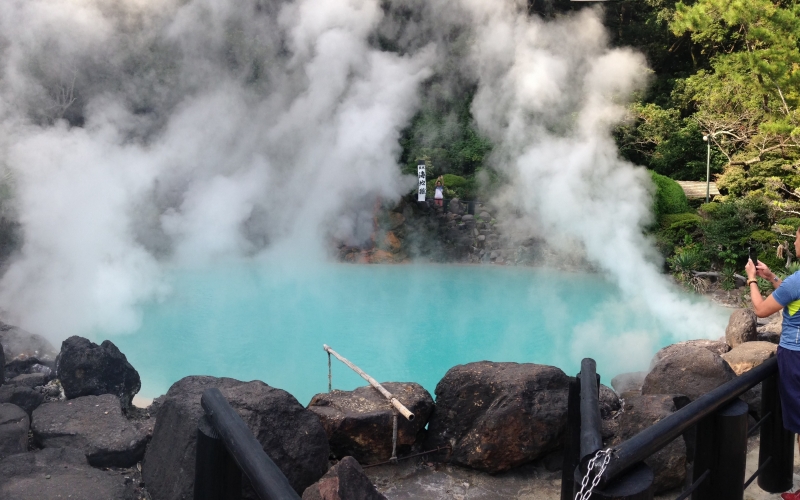 Vistiting wonderful hot springs of Beppu for the first time