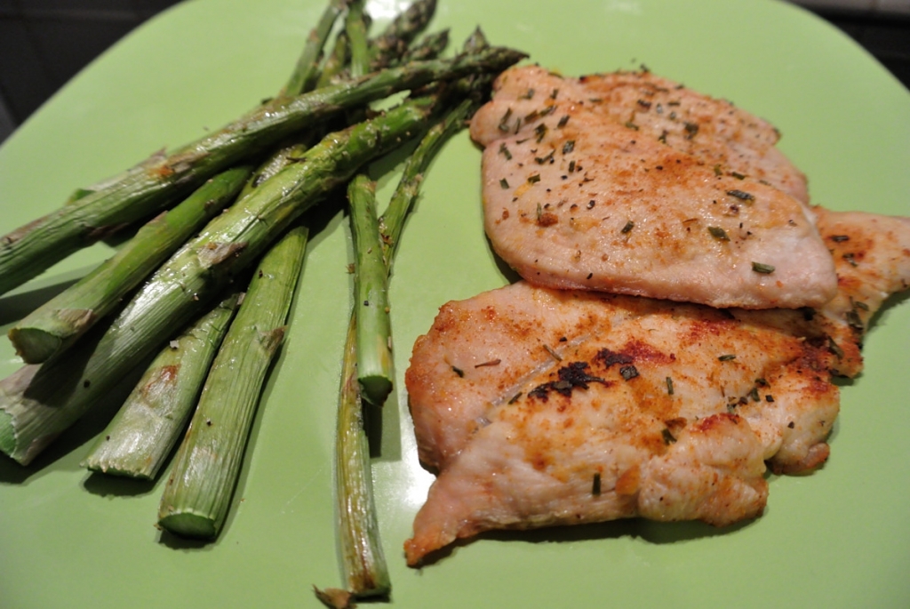 Fit oven dinner - Turkey and asparagus |www.missathletique.com