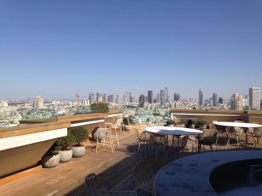 Roof top bar, Tel Aviv, Israel