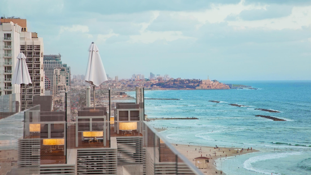 View from Carlton Tel Aviv hotel roof top